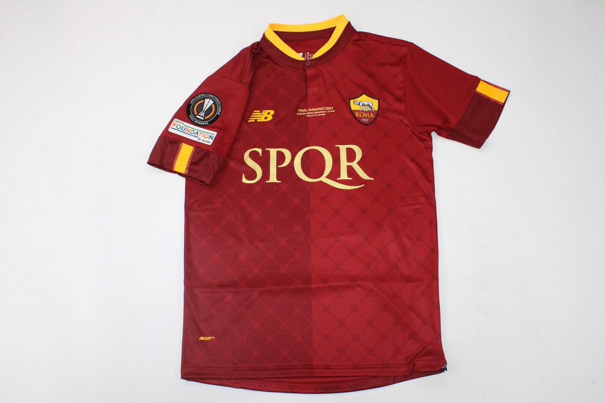 AAA Quality Roma 22/23 Home Europa Final Soccer Jersey